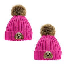 COCKAPOO EMBROIDERED POM POM