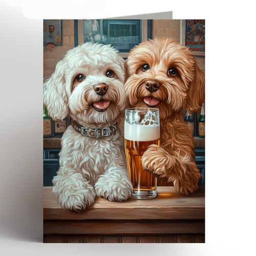 Cockapoo birthday card - ,