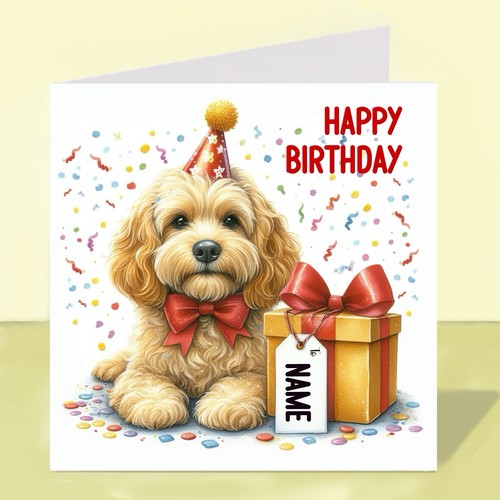Personalised cockapoo dog - personalised,