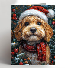 cockapoo xmas card, Card for