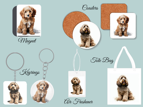 Cockapoo gifts keyrings - gifts,,