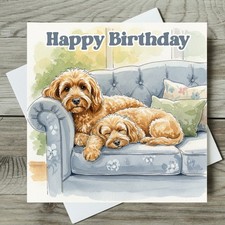 Cockapoo Birthday Card
