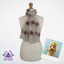 COCKAPOO SCARF CREAM COCKERPOO