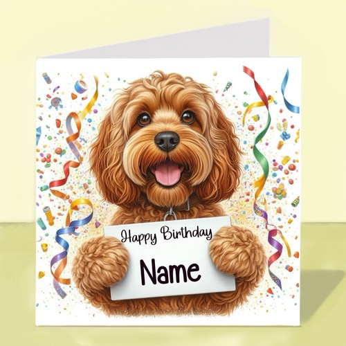 Personalised cockapoo dog - personalised,