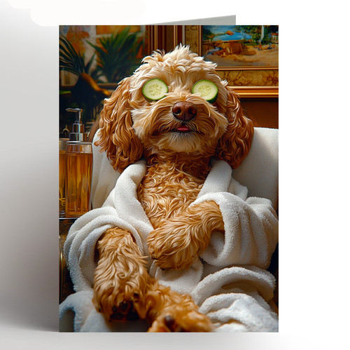 Cockapoo birthday card - ,